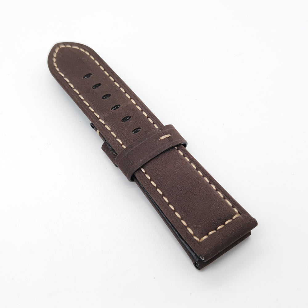 24mm / 22mm Calf Leather for 22mm Tang buckle PAM PAM111 Suede lether strap Brand