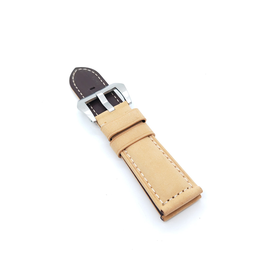 Brown Calf Leather Strap Khaki Watch Band for PAM RADIOMIR LUMINOR Luxury Leather Strap 22mm 24mm