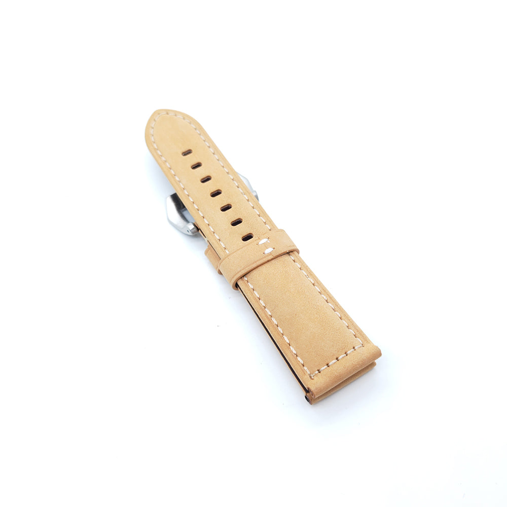 Brown Calf Leather Strap Khaki Watch Band for PAM RADIOMIR LUMINOR Luxury Leather Strap 22mm 24mm